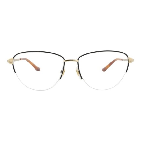 Gucci Womens Cat Eye Black Gold Transparent Fashion Designer Eyewear - Picture 1 of 4
